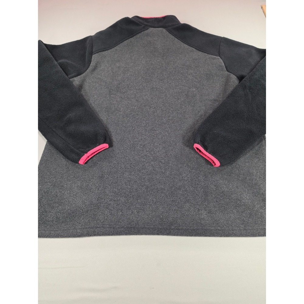Columbia Benton Springs Fleece Pullover Womens XXL Gray Black Pink XL4973 Snap - Picture 7 of 8
